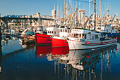 Harbour near Burrard Bridge, Granville Island, Vancouver, British Columbia, Canada