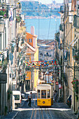 Cablecar Elevador da Bica, Bica, Lisbon, Portugal