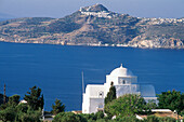 Church, Agia Marina, View to Plaka, Milos Cyclades , Greece