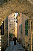 Alley in Lama, Nebbio, Corsica, France