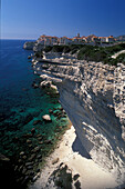 Chalk cliffs, Bonifacio, Corsica, France
