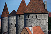 Old Town with city wall, Tallinn Estonia, Baltic States