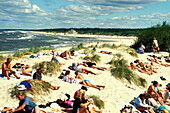 Sandstrand und Dünen, Palanga, Ostsee, Litauen