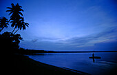 Kanu, Blue Hour, Rabaul, East New Britain Papua New Guinea, Melanesia
