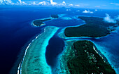 Reef, Aerial, Duke of York Islands, West New Briatin Papua New Guinea, Melanesia
