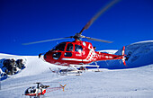 Rescue helicopter , Mountain rescue, Zermatt- Alps, Switzerland