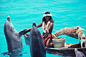 Delphin Show , Sealife Park, Oahu, Hawaii, USA