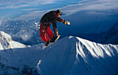 Snowboarder, Sprung, Sports