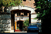 Entrance, hotel, Marken Italy