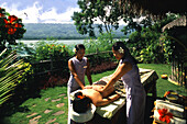 Four-hand massage, Badian Island, Cebu Philippines