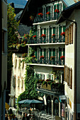 Alley of St. Gilgen, Salzkammergut, Salzburger Land, Austria