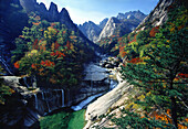 Kumgang Berge im Herbst, Kumgang san, Korea, Asien
