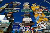 Sign Post in Watson Lake, Yukon Canada