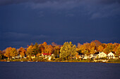 Lac St. Augustin in autumn, Quebec Canada