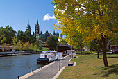 Rideau Canal & Parliament, Ottawa, Quebec Canada