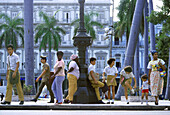 Streetlife on Plaza Marti, Plaza Marti, Havana Cuba, Carribean