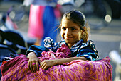 Mädchen in Jaipur, Jaipur, Rajasthan, Indien, Asien