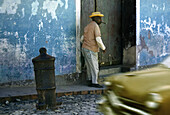 Old canon in cobblestone, Trinidad, Cuba Carribean