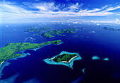 Aerial view of the Palawan archipelago, Palawan Island, Philippines, Asia