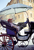 Coachman resting, Rome, Italy