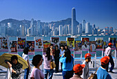 Avenue of the Stars, Skyline von Hongkong, Hongkong, China
