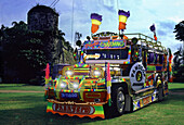 Jeepney in Cebu Stadt, Fort San Pedro, Cebu City, Cebu Island, Philippinen