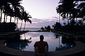 Poolside Meditation at Dawn, Hotel Hana-Maui, Hana, Maui, Hawaii, USA