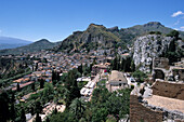 View from Greek Theater, Taormina, Sicily, Italy