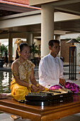 Traditionelle Thailändische Musik, Lobby im Banyan Tree Resort, Phuket, Thailand