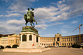Erzherzog Karl Statue on Heldenplatz and Neue Hofburg Vienna, Austria