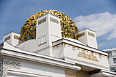 Secession building with the gilded bronze laurel leaves cupola, Vienna, Austria