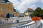 Terrace of Schlossrestaurant Cobenzl castle's restaurant Cobenzl, , Vienna, Austria