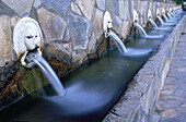 Brunnen der neunzehn Wasserspeier, Spili, Kreta, Griechenland