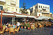 Restaurant, Venetian Harbour, Chania, Crete, Greece