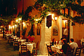 Restaurant, Réthimnon, Kreta, Griechenland