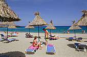 On the beach of Vai, Vai Finikodasos, Crete, Greece