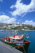 Fishing boat, harbour, Agia Galini, Crete, Greece