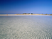 Shallow water, Beach of Elafonisi, Crete, Greece