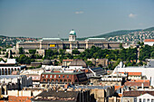 Royal Palace on Castle Hill, View to the Royal Palace on Castle Hill, Buda, Budapest, Hungary