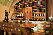 Golden Eagle Pharmacy Museum, View inside the Golden Eagle Pharmacy Museum on Castle Hill, Buda, Budapest, Hungary