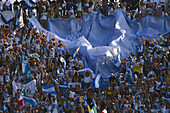 Soccer fans from Argentina