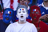 Soccer fans from France