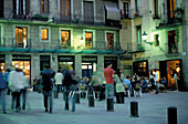 Placa de Santa Maria del Mar, Old City, La Ribeira, Barcelona, Spain