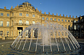 Fountain, New Castle, Stuttgart, Baden-Wuerttemberg, Germany