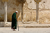 Old man on Place el Hedim, Meknes, Morocco