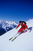Female racing skier, Axamer Lizum, Tyrol, Austria