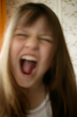 Screaming girl (10 years), Portrait
