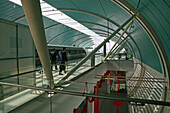 Magnetschwebebahn Transrapid im Long Yang Bahnhof, Strecke Pudong Flughafen-Innenstadt, Shanghai, China
