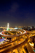 Nanpu Bridge, motorway, circle, spirale, Gaojia expressway to Pudong