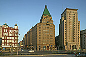 Peace Hotel from Bund,North and South Wing, Art Deco, Nanjing Road, brick building